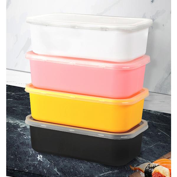 Customized 1000ml Square Plastic Cake Containers
