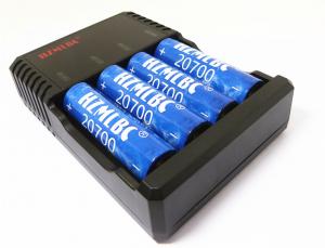 China Durable E Cig Battery Charger 18650 20700 Battery Charger 4 Channel Black Color on sale