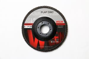 China WEEM Aluminum Oxide Abrasive Flap Discs 4.5inch Type 27 For Angle Grinders on sale