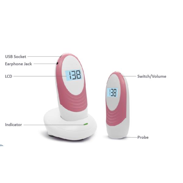 JPD-100S5 Medical Fetal Doppler / Ultrasonic Pocket Doppler CE Approved