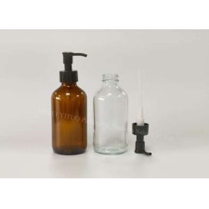 Refillable Shampoo Bottles Press Pump Empty Glass Shampoo Containers
