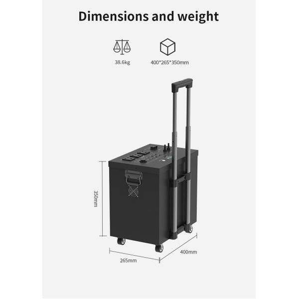 2500W Lifepo4 Battery Power Station Large Capacity Pure Sine Wave Lifepo4 Power Station