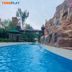 China Commercial Aquatic Park Resort Hotel Water Park Equipment Lazy River Machine Pool With Wave on sale