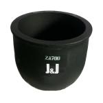 Low Slag Adherence Round Crucible , Conventional Circular Refractory Graphite
