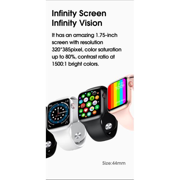 CE Approval 1.75HDIPS Model W26+ Smart Watch colored screen