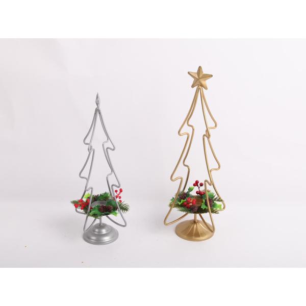 Christmas Tree Ornament Indoor and Outdoor Decorations Iron Art Metal Bright Colors
