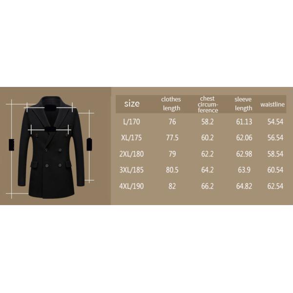 LCBZ Custom Winter Over Jacket Men's Plus Size Parkas and Long Coats for Cold Weather