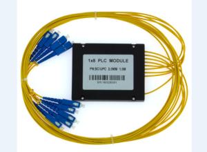 China 2.0mm Fiber Optic PLC Splitter ABS PLC Splitter Module Box Optical Splitter 1X8 wholesale