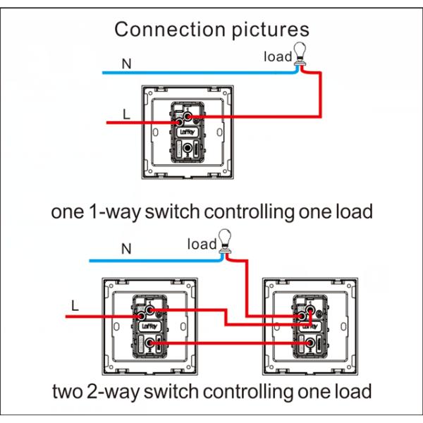 250V AC Electrical Wall Switch , Bronze 3 Gang One Way Switch