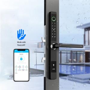 China Aluminum Fingerprint App Control Door Lock Bluetooth Waterproof IP65 on sale