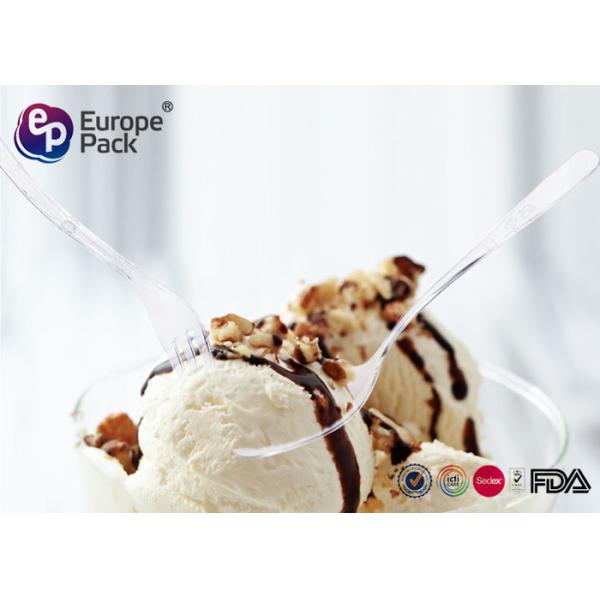 10cm Long Small Plastic Ice Cream Spoons Disposable Reusable Eco Friendly