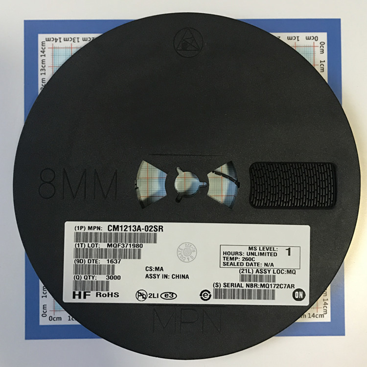 CM1213A-02SR 2A Dual-Channel EMI Filter 50V Rating  Wide 100MHz-3GHz Attenuation Low Insertion Loss Ideal for High-Speed Data Line Protection