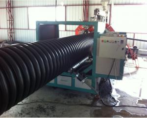 China hdpe/pe inner rib outer winding corrugated pipe manufacturing machine fabrication for sale wholesale