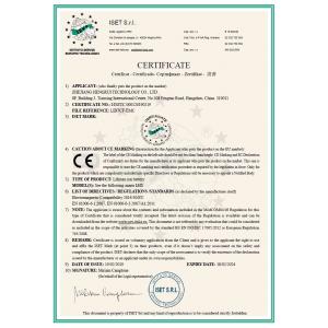 Zhejiang Hengrui Technology Co., Ltd. Certifications