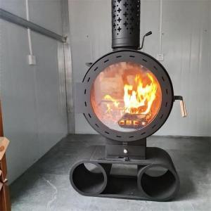 China European Indoor Freestanding Wood Burning Hanging Stove Fireplace wholesale
