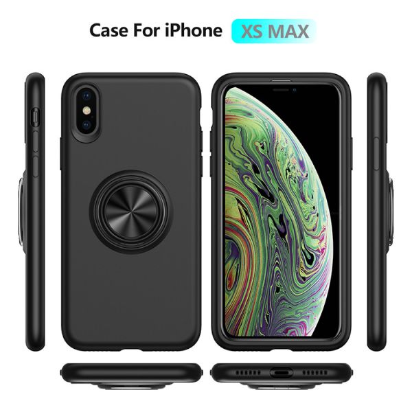 Eastmate New For Iphone Xs Max Soft Tpu Anti Shock Ring Holder Phone Case
