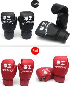 China blue and red Kids boxing gloves leather boxing gloves for competition wholesale