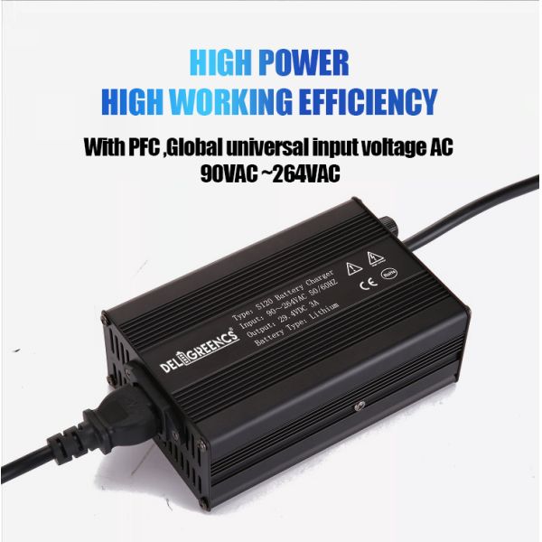 US EU AU UK AC Connector Lithium Lifepo4 Battery Charger 200-240VAC 60V 72V 80V