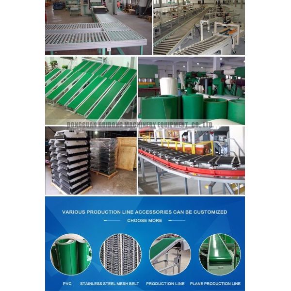Flat Grain Belt Assembly Line Roller Conveyors Low Profile Belt Conveyor