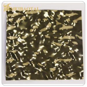 China Gold Mirror Stamped 304 201 Stainless Steel Metal Plate wholesale