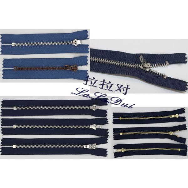 Heavy Duty Metal Jacket Zippers 3# / 4# / 5# , 20 / 25 / 30 Inch Y Teeth Metal Zipper