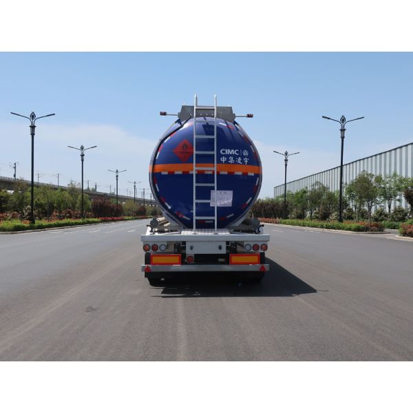 Insulation 45.5m3 3 Axles Flammable Liquid Semi Trailer for Liquid Transport Vehicle
