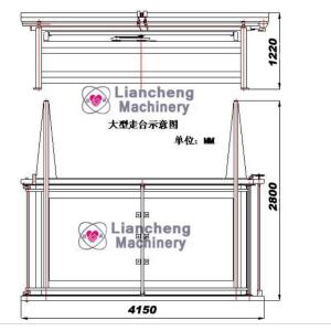 LC-3000 Large size semi-automatic planar screen printing machine large board
