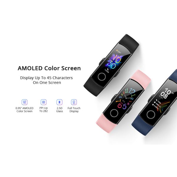 Huawei HONOR Band 5 Smart Watch Magic Color Touch Screen Swim Stroke Detect Heart Rate Sleep Nap Band Honor 5