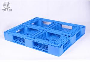 China Single HDPE Plastic Pallets Hd Full Perimeter Bottom , Reinforced Plastic Stacking Pallets wholesale