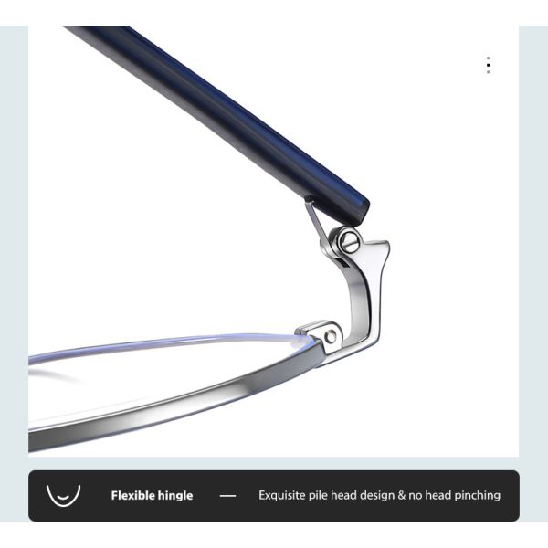 145 Millimeter Acetate Metal Glasses Frame Computer Blue Light Blocking