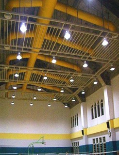 Industry warehouse use Aluminum Alloy material 150W UFO High Bay LED Lamp for basketball court