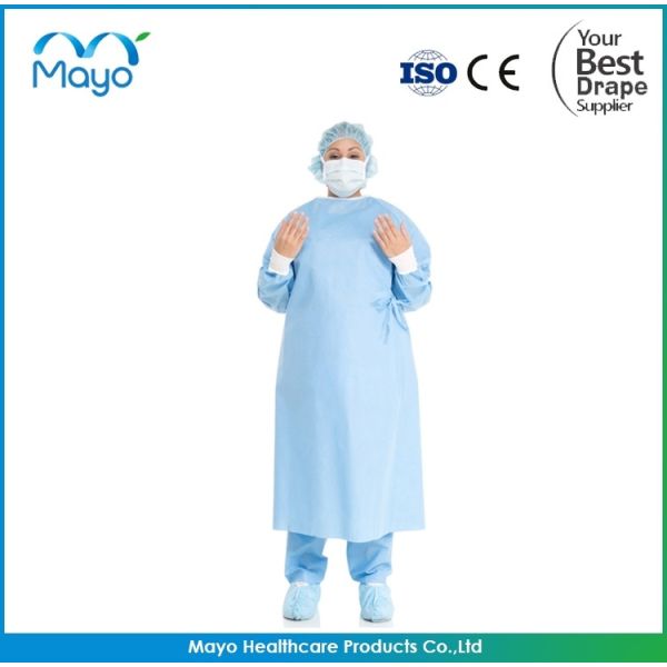 COVID-19 SMS Nonwoven Protective Surgical Gown with CE ISO FDA