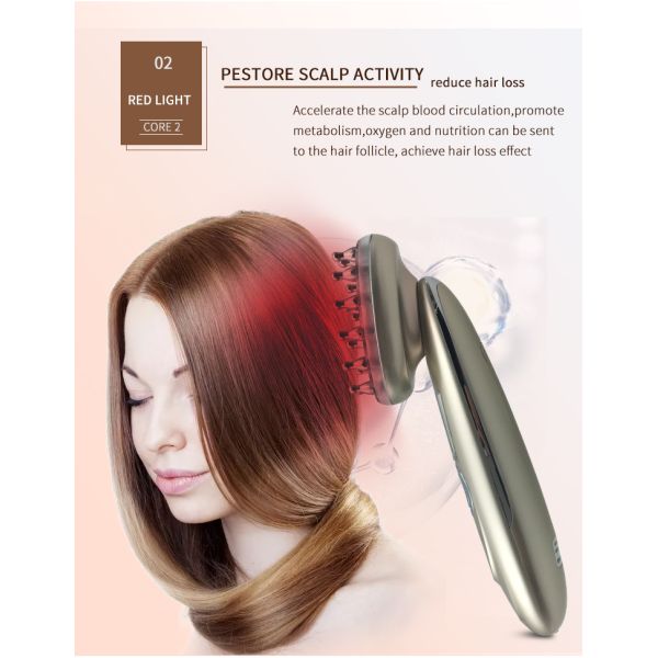 Personal Power Hair Grow Laser Brush Electric Comb for Hair Loss Treatment