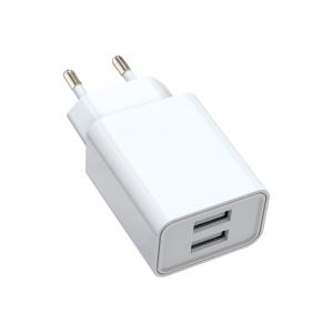 China 5V 2.4A Dual USB Portable Charger , Travel Cell Phone Charger EU Plug on sale