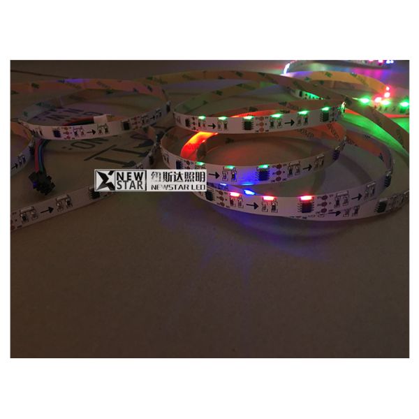 020smd Side Emitting 12v 24v RGB emitted from side 60leds 020 side view Led Strips lights, can be ws2811 ws2801 type