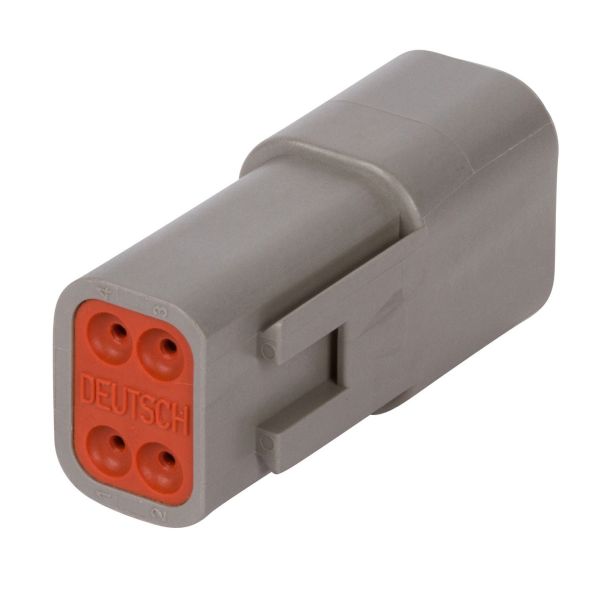 Dutsch 4 Pos DT06-4S Over Molded Single Ended Cable Assembly Waterproof