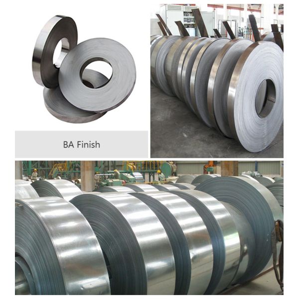 Non Magnetic SS 304 Strips BA Finished Stainless Steel Slit Coil 0.25mm-3mm Thick JIS