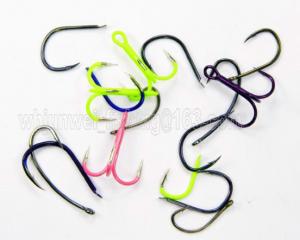 China Gold , black,silver, blue,brown Muti-colors fishing hooks on sale