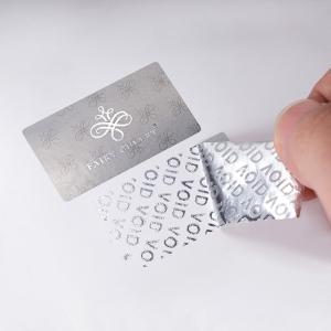 Hot Melt Adhesive Custom Security Stickers With Digital Printing Technology