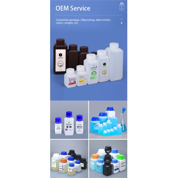Lab Chemical HDPE Plastic Laboratory Bottles Reagent Sealed Container 30ml