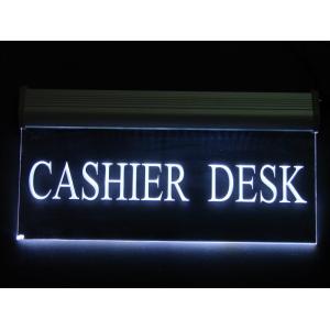 China BLUE led advertising guiding acrylic sign board display indoor wholesale