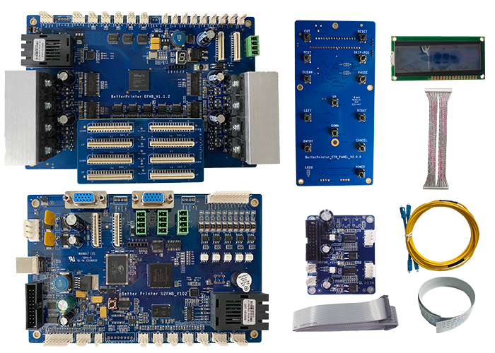 DX5 Four Head Inkjet Board Kit For White Ink Duplex Direct Injection Printer