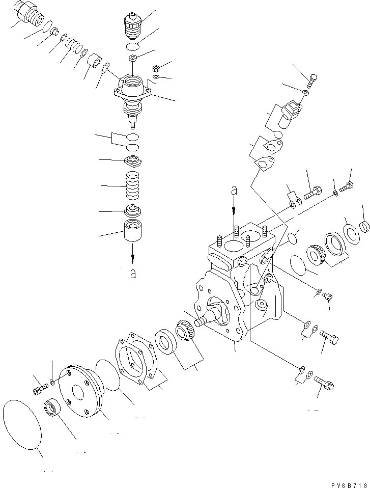 Komatsu PC400-7 Fuel Pump 6156-71-1112 6156-71-1130 6156-71-1131