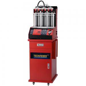 China 6 Injectors Fuel Injector Tester And Cleaner With Built In Ultrasonic Bath 110v 220v wholesale