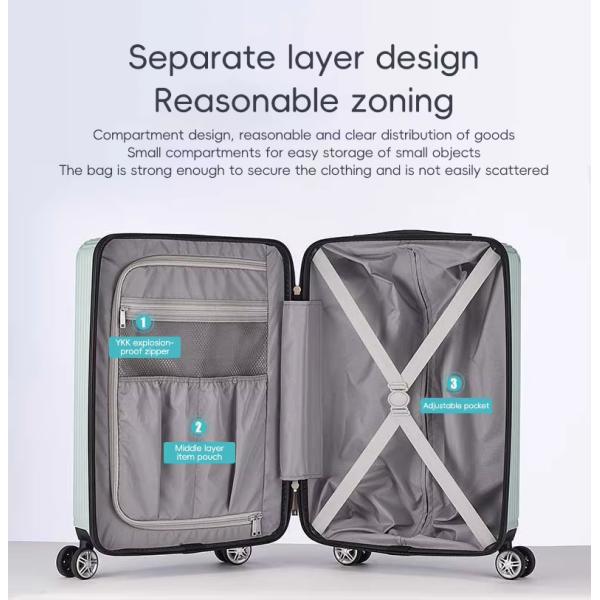 Green/Beige/Blue/Black Camera Design Suitcase PC Suitcase Luggage with TSA Lock Hard Shell Lightweight Carry on Big Capacity Luggage