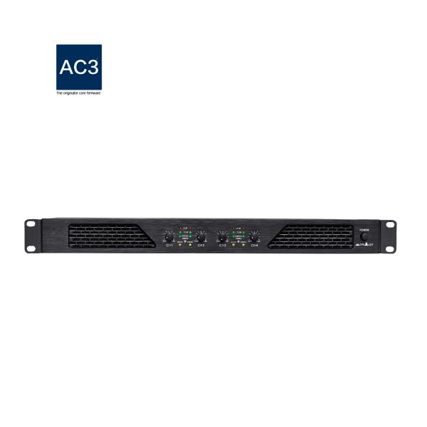 Lightweight 1U digital four channel power amplifier