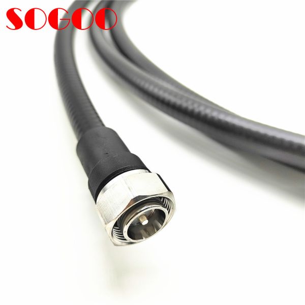 LOW PIM 3 Meters 1/2 inch Superflex Jumper cable MINI DIN Male To 7/16 DIN Male