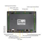 Passive NPN 12AI 8AO PLC Touch Panel TYPE C Plc Pac And Dedicated Controllers