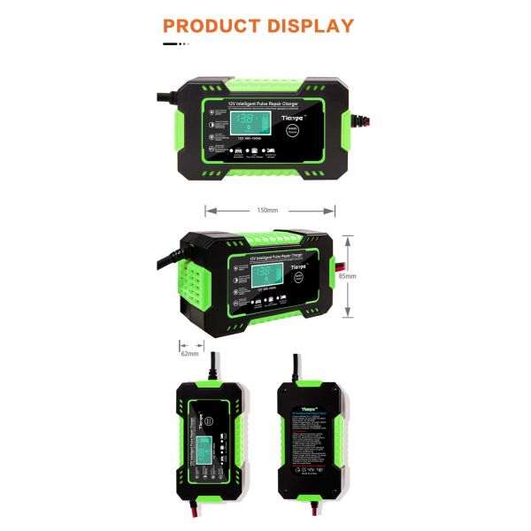 Caravan PWM Smart Battery Charger 12V 6A With Pulse Repair