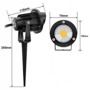 12W Power LED Garden Lights , Warm White Garden Lawn Light 3 Years Warranty